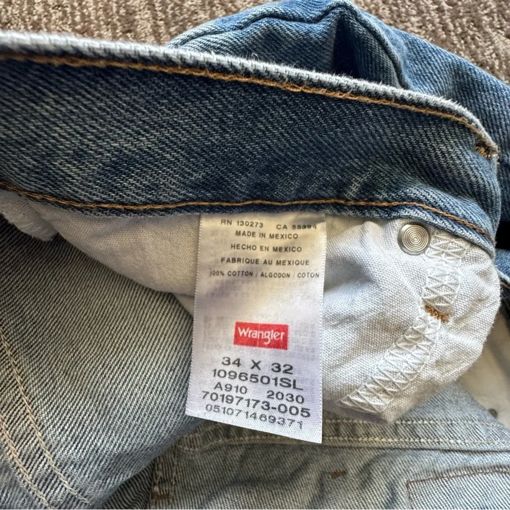 Wrangler Men's Straight Regular Fit‎ Jeans Blue Size 34x32 5- Pocket Normcore